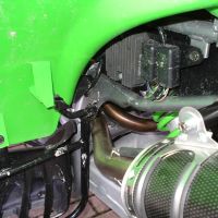 Escape compatible con Kawasaki Kfx 700 2004-2011, Deeptone Atv, Sistema de escape completo homologado y legal con doble silenciador, con db killer extraible y colector especifico 