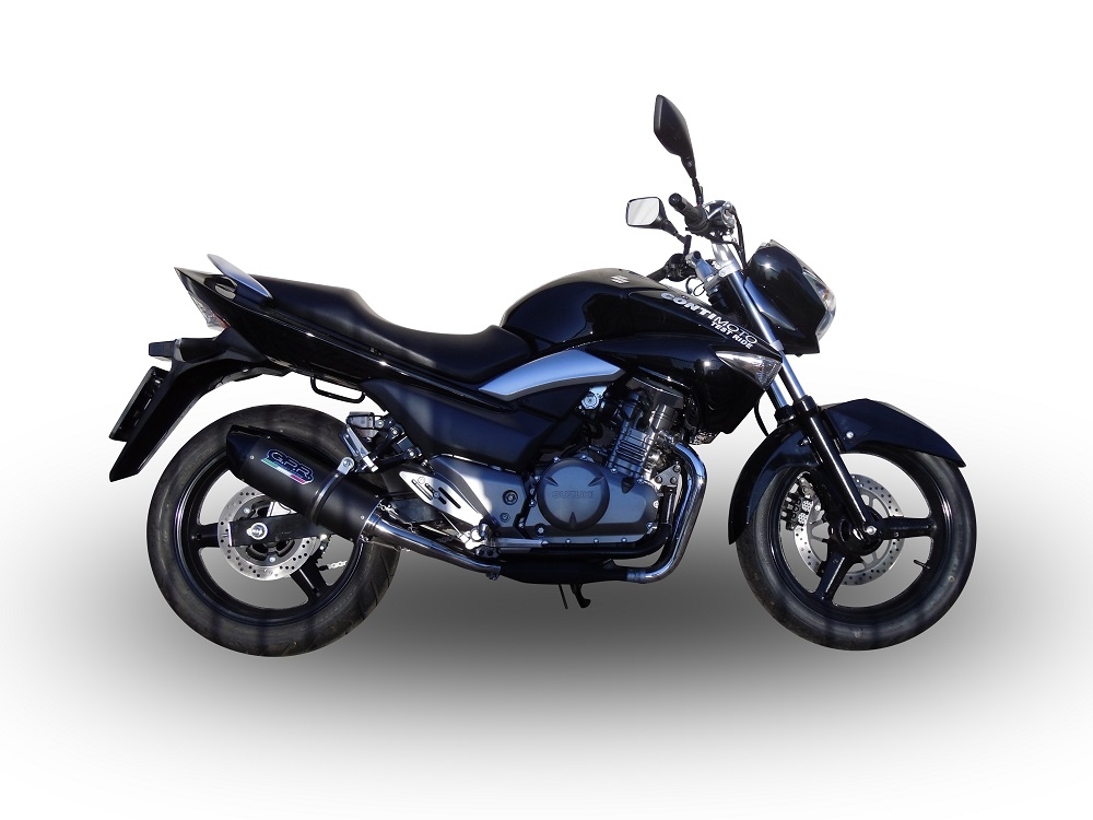 Escape compatible con Suzuki Gw 250 F Inazuma 2012-2017, Furore Poppy, Par de terminales de escape homologados, con db killer extraíbles y tubos de conexión específicos 