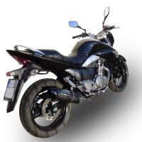 Escape compatible con Suzuki Gw 250 F Inazuma 2012-2017, Furore Nero, Par de terminales de escape homologados, con db killer extraíbles y tubos de conexión específicos 