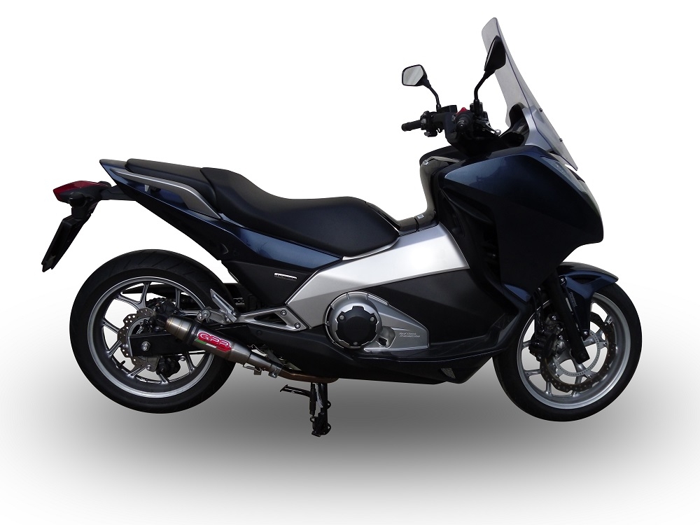 Escape compatible con Honda Integra 750 2016-2020, Deeptone Inox, Escape legal, homologado, silenciador con db killer desmontable y tubo de conexión específico 