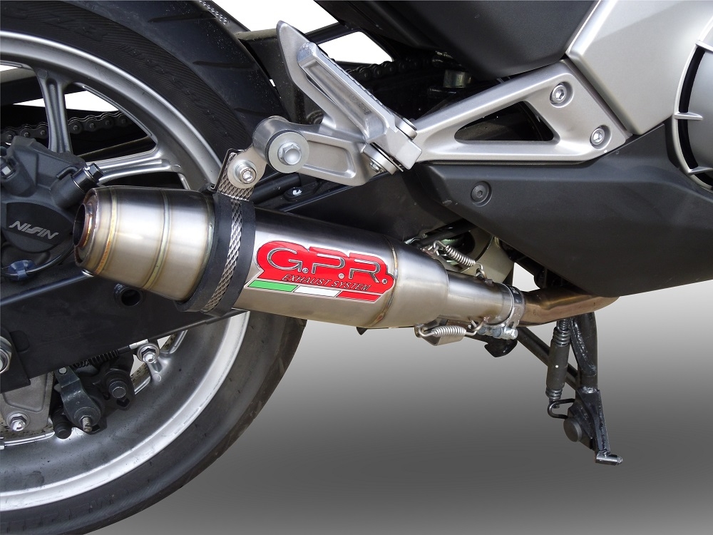 Escape compatible con Honda Integra 750 2016-2020, Deeptone Inox, Escape legal, homologado, silenciador con db killer desmontable y tubo de conexión específico 