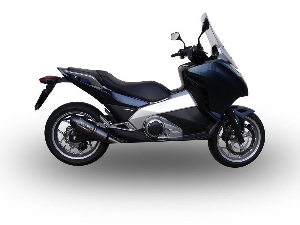 Escape compatible con Honda Integra 700 2012-2013, Gpe Ann. Poppy, Escape legal, homologado, silenciador con db killer desmontable y tubo de conexión específico 