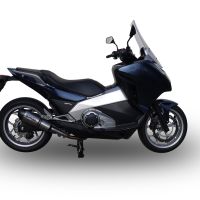 Escape compatible con Honda Integra 750 2016-2020, GP Evo4 Titanium, Escape legal, homologado, silenciador con db killer desmontable y tubo de conexión específico 