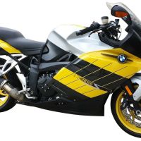 Escape compatible con Bmw K 1200 S -R 2004-2008, Furore Nero, Escape legal, homologado, silenciador con db killer desmontable y tubo de conexión específico 