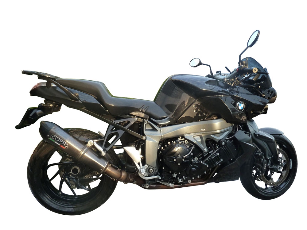 Escape compatible con Bmw K 1300 S -R 2009-2014, Gpe Ann. Poppy, Escape legal, homologado, silenciador con db killer desmontable y tubo de conexión específico 
