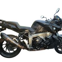 Escape compatible con Bmw K 1300 S -R 2009-2014, Gpe Ann. Poppy, Escape legal, homologado, silenciador con db killer desmontable y tubo de conexión específico 