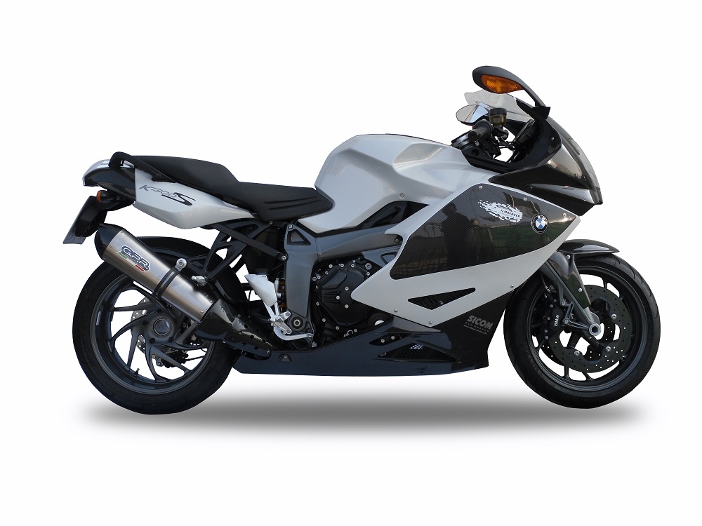 Escape compatible con Bmw K 1300 S -R 2009-2014, Gpe Ann. titanium, Escape legal, homologado, silenciador con db killer desmontable y tubo de conexión específico 