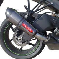 Escape compatible con Kawasaki ZX-6 R-RR 2009-2025, Gpe Ann. Poppy, Escape legal, homologado, silenciador con db killer desmontable y tubo de conexión específico 