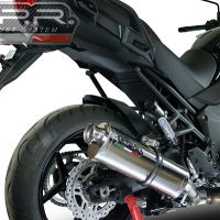 Escape compatible con Kawasaki Versys 1000 I.E. 2011-2013, Trioval, Escape legal, homologado, silenciador con db killer desmontable y tubo de conexión específico 