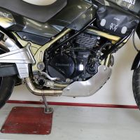 Escape compatible con Kawasaki Kle 500 1991-2007, Decatalizzatore, Tubo supresor de catalizador 