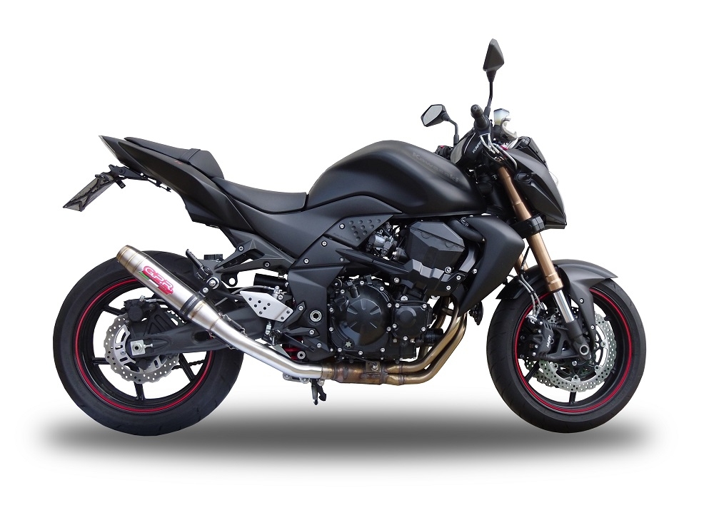 Escape compatible con Kawasaki Z 750 - R 2007-2014, Deeptone Inox, Escape legal, homologado, silenciador con db killer desmontable y tubo de conexión específico 