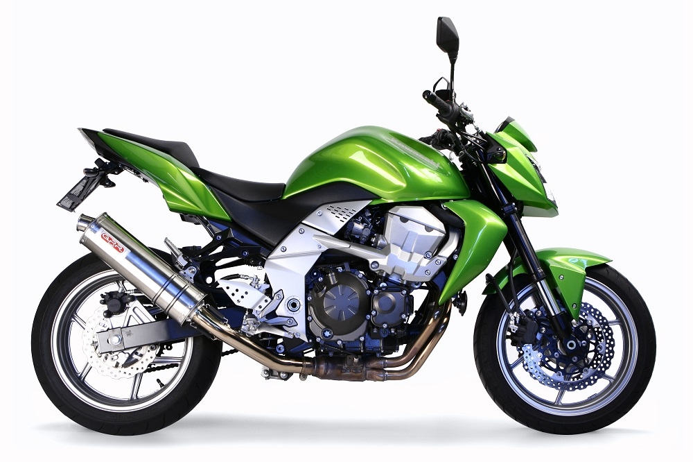 Escape compatible con Kawasaki Z 750 - R 2007-2014, Trioval, Escape legal, homologado, silenciador con db killer desmontable y tubo de conexión específico 