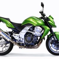 Escape compatible con Kawasaki Z 750 - R 2007-2014, Trioval, Escape legal, homologado, silenciador con db killer desmontable y tubo de conexión específico 