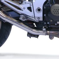 Escape compatible con Kawasaki Z1000 2003-2006, Trioval, Par de terminales de escape homologados, con db killer extraíbles y tubos de conexión específicos 