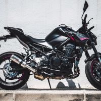 Escape compatible con Kawasaki Z 900 E 2020-2024, M3 Inox , Escape legal, homologado, silenciador con db killer desmontable y tubo de conexión específico 