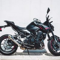 Escape compatible con Kawasaki Z 900 E 2020-2024, Powercone Evo, Escape legal, homologado, silenciador con db killer desmontable y tubo de conexión específico 