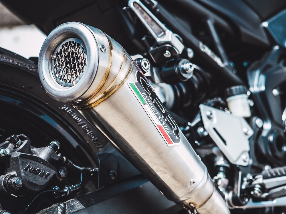 Escape compatible con Kawasaki Z 900 E 2020-2024, Powercone Evo, Escape legal, homologado, silenciador con db killer desmontable y tubo de conexión específico 