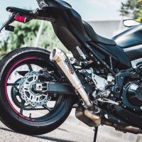 Escape compatible con Kawasaki Z 900 E 2020-2024, Powercone Evo, Escape legal, homologado, silenciador con db killer desmontable y tubo de conexión específico 