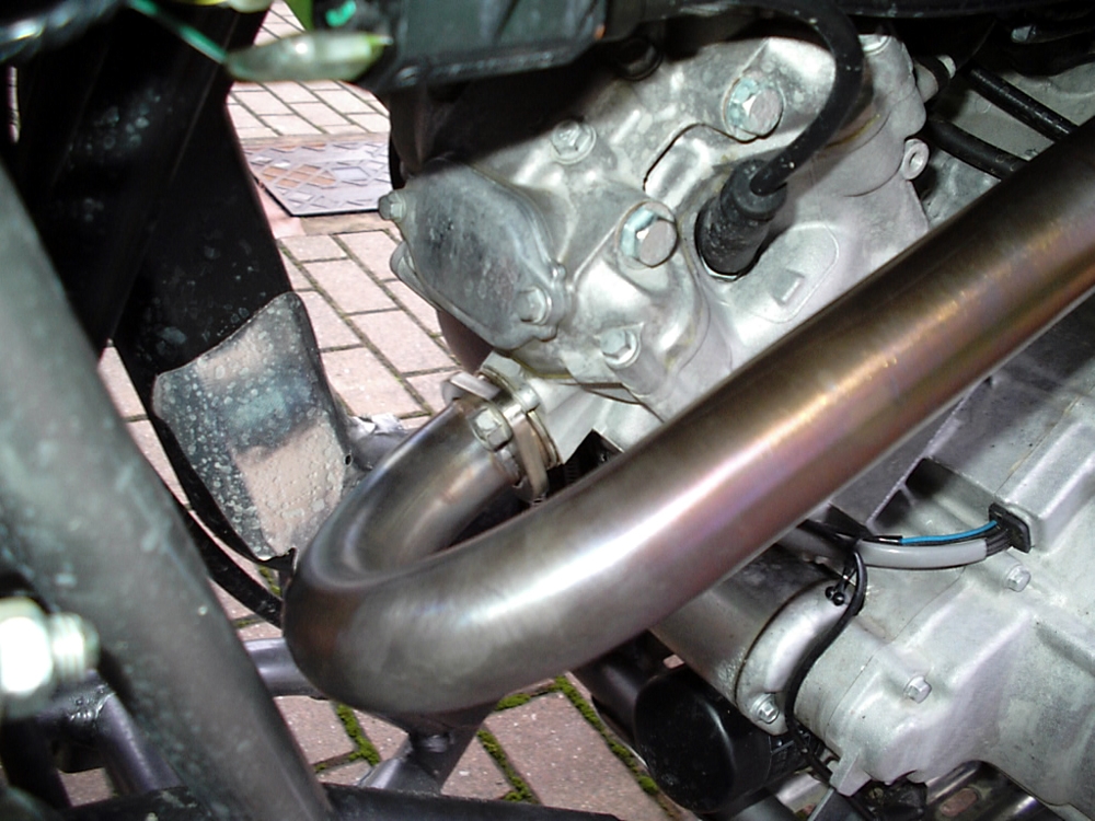 Escape compatible con Kawasaki Kfx 700 2004-2011, Deeptone Atv, Sistema de escape completo homologado y legal con doble silenciador, con db killer extraible y colector especifico 