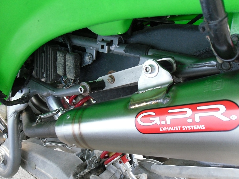 Escape compatible con Kawasaki Kfx 700 2004-2011, Powercone Evo, Sistema de escape completo homologado y legal con doble silenciador, con db killer extraible y colector especifico 
