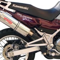 Escape compatible con Kawasaki Kle 500 1991-2007, Trioval, Escape legal, homologado, silenciador con db killer desmontable y tubo de conexión específico 