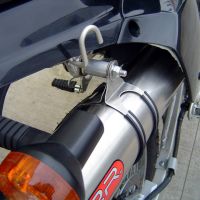 Escape compatible con Kawasaki Klx 650 R 1996-2002, Furore Nero, Escape legal, homologado, silenciador con db killer desmontable y tubo de conexión específico 