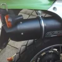 Escape compatible con Kawasaki Klx 650 R 1996-2002, Furore Nero, Escape legal, homologado, silenciador con db killer desmontable y tubo de conexión específico 