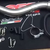 Escape compatible con Kawasaki Klx 650 R 1996-2002, Furore Nero, Escape legal, homologado, silenciador con db killer desmontable y tubo de conexión específico 