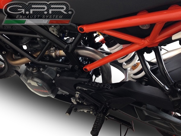 Escape compatible con Ktm Rc 390 2022-2024, Decatalizzatore, Tubo supresor de catalizador 