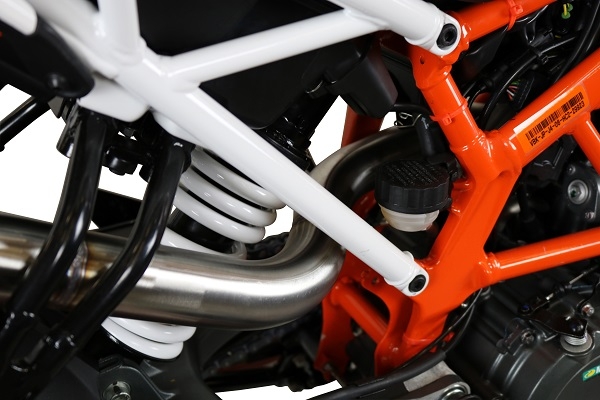 Escape compatible con Ktm Duke 250 2017-2020, Deeptone Inox, Escape racing, silenciador con tubo de conexion, articulo sin homologacion 