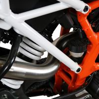 Escape compatible con Ktm Duke 250 2017-2020, Deeptone Inox, Escape racing, silenciador con tubo de conexion, articulo sin homologacion 