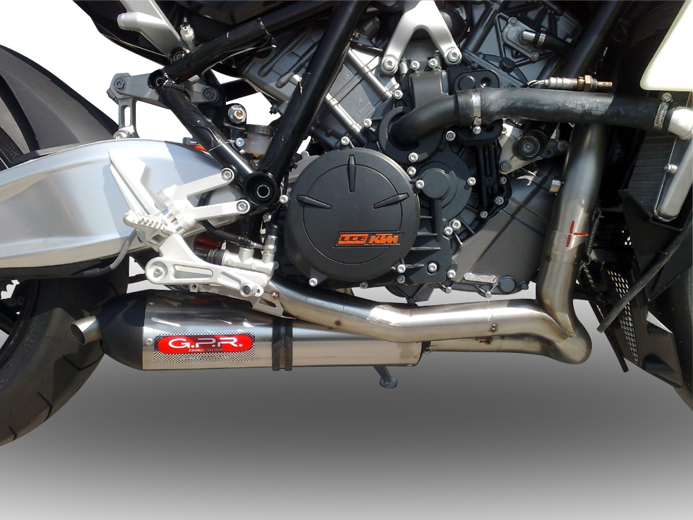 Escape compatible con Ktm Rc 8 R 2008-2014, Gpe Ann. titanium, Escape racing, linea completa, suministrado con colector especifico, articulo sin homologacion 