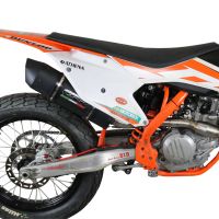 Escape compatible con Ktm SX-F 450 2016-2018, Furore Nero, Escape completo racing, incluyendo colector y db killer desmontable, sin homologación 