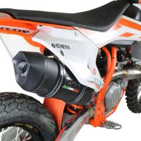 Escape compatible con Ktm SX-F 450 2016-2018, Furore Nero, Escape completo racing, incluyendo colector y db killer desmontable, sin homologación 