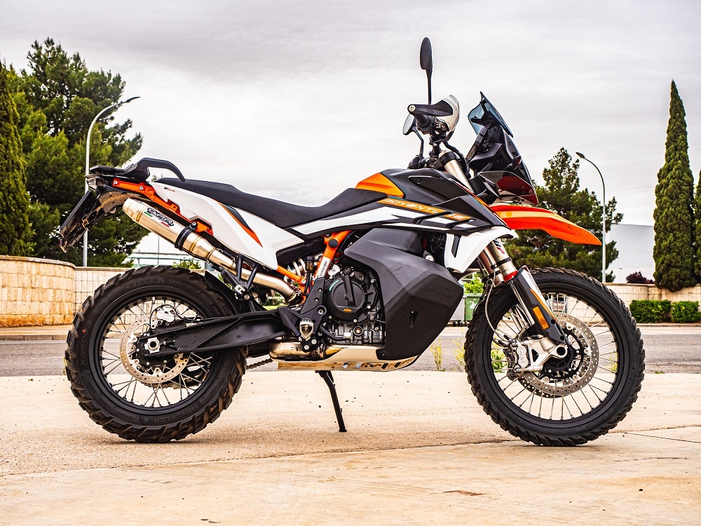 Escape compatible con Husqvarna Norden 901 2022-2024, Deeptone Inox, Escape legal, homologado, silenciador con db killer desmontable y tubo de conexión específico 