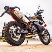 Escape compatible con Husqvarna Norden 901 2022-2024, Deeptone Inox, Escape legal, homologado, silenciador con db killer desmontable y tubo de conexión específico 