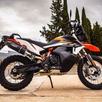 Escape compatible con Husqvarna Norden 901 2022-2024, Furore Evo4 Nero, Escape legal, homologado, silenciador con db killer desmontable y tubo de conexión específico 
