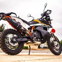 Escape compatible con Husqvarna Norden 901 2022-2024, Furore Evo4 Nero, Escape legal, homologado, silenciador con db killer desmontable y tubo de conexión específico 