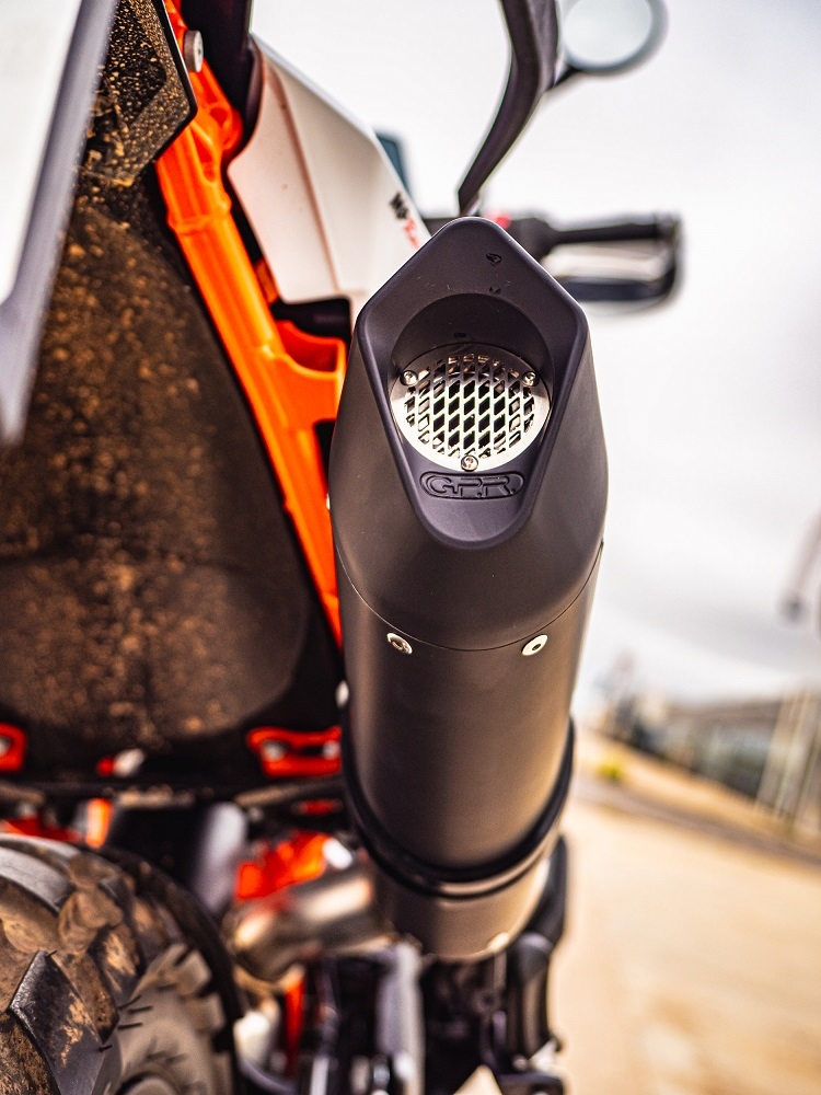 Escape compatible con Husqvarna Norden 901 2022-2024, Furore Evo4 Nero, Escape legal, homologado, silenciador con db killer desmontable y tubo de conexión específico 