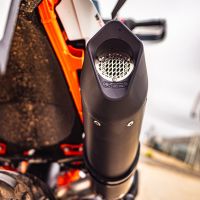Escape compatible con Husqvarna Norden 901 2022-2024, Furore Evo4 Nero, Escape legal, homologado, silenciador con db killer desmontable y tubo de conexión específico 