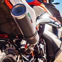 Escape compatible con Husqvarna Norden 901 2022-2024, M3 Black Titanium, Escape legal, homologado, silenciador con db killer desmontable y tubo de conexión específico 