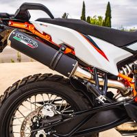 Escape compatible con Husqvarna Norden 901 2022-2024, M3 Black Titanium, Escape legal, homologado, silenciador con db killer desmontable y tubo de conexión específico 