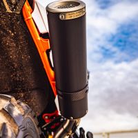 Escape compatible con Husqvarna Norden 901 2022-2024, M3 Black Titanium, Escape legal, homologado, silenciador con db killer desmontable y tubo de conexión específico 