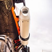 Escape compatible con Ktm SMT 890 2023-2024, Albus Evo4, Escape legal, homologado, silenciador con db killer desmontable y tubo de conexión específico 