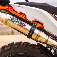 Escape compatible con Husqvarna Norden 901 2022-2024, Deeptone Inox, Escape legal, homologado, silenciador con db killer desmontable y tubo de conexión específico 