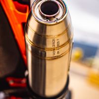 Escape compatible con Husqvarna Norden 901 2022-2024, Deeptone Inox, Escape legal, homologado, silenciador con db killer desmontable y tubo de conexión específico 