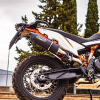 Escape compatible con Husqvarna Norden 901 2022-2024, Furore Evo4 Nero, Escape legal, homologado, silenciador con db killer desmontable y tubo de conexión específico 