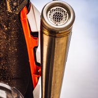 Escape compatible con Ktm Adventure 890 2020-2024, Powercone Evo, Escape legal, homologado, silenciador con db killer desmontable y tubo de conexión específico 