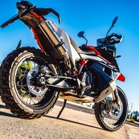 Escape compatible con Husqvarna Norden 901 2022-2024, M3 Inox , Escape legal, homologado, silenciador con db killer desmontable y tubo de conexión específico 