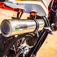 Escape compatible con Husqvarna Norden 901 2022-2024, M3 Inox , Escape legal, homologado, silenciador con db killer desmontable y tubo de conexión específico 